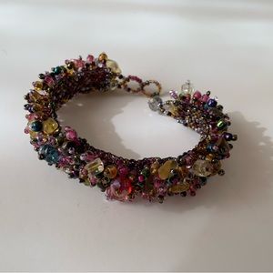 Bracelet Glass Beads Hand  Crafted